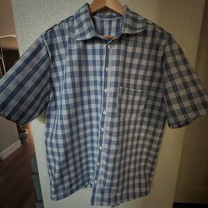 Blue Palaka Aloha Shirt! Made to Order!